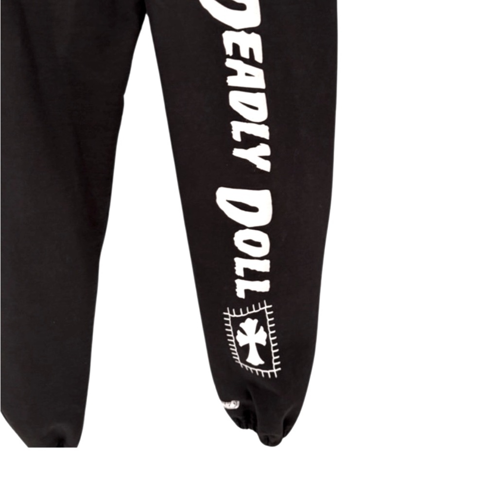Chrome Hearts x Deadly Doll Black Sweatpants M - Picture 8 of 9